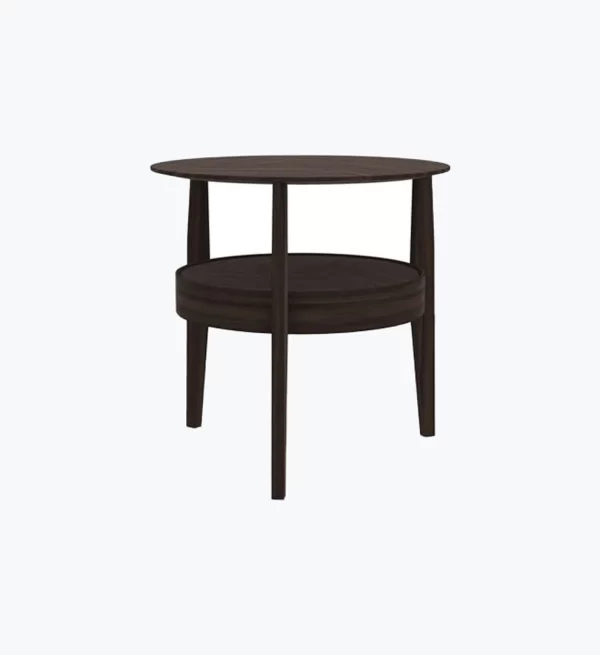 میز گرد چوبی